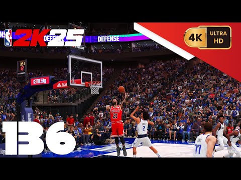 NBA 2K25 =My Career= [PC] (4K) EP136 {3rd Year} {Key Game} {Bulls @ Mavericks}