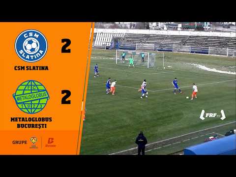 Cupa României Betano, grupe: CSM Slatina - Metaloglobus București 2-2, 11.02.2026
