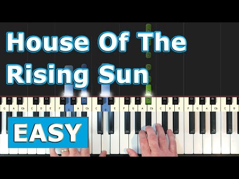 The House Of The Rising Sun - The Animals piano tutorial