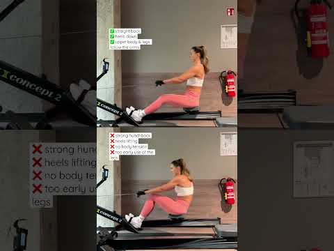 ✅RIGHT vs ❌WRONG - Rowing Machine #cardio #cardioworkout #rowing #rowingworkout #cardiofitness