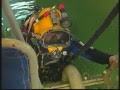 Female Presenter Anja Philip In Hard Hat Diving Helmet