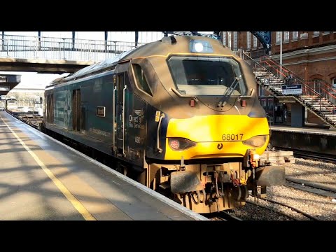 Rare Nuclear Train - DRS Class 68 68016 & 68017 at Bournemouth with Crewe-Winfrith - 6Z62 - 24/03/22
