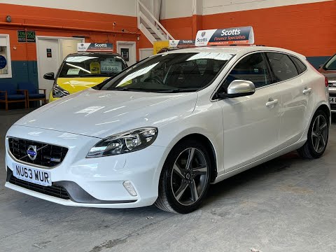 VOLVO V40 1.6 D2 R-DESIGN 5 DOOR DIESEL WHITE 1 OWNER 0 TAX