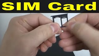 How To Put SIM Card In Samsung Galaxy Tab A-Easy Tutorial