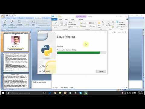 Installing Python And Running First Python Program In English