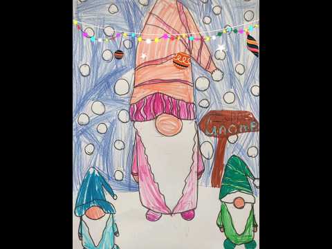 Christmas gnome paintings #gnomes #christmasdrawingideas #howtodraw