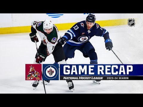 Arizona Coyotes vs Winnipeg Jets | February 25, 2024 | Game Highlights | NHL Regular Season