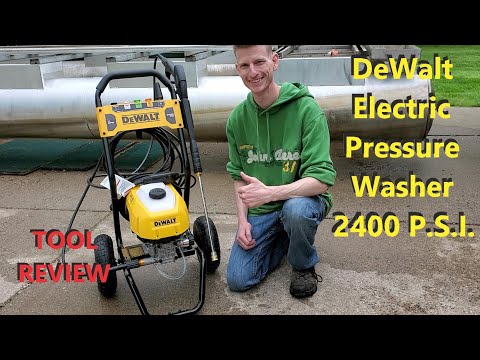 DeWALT 2400 PSI Electric Pressure Washer! Unboxing and Review.