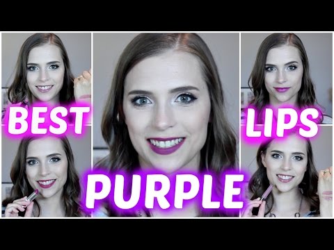 Favorite PURPLE Lipsticks | from mild to wild | drugstore and high end