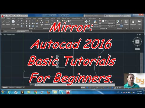 Mirror: Autocad 2016 cad software - online autocad classes Part 11-30