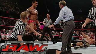 Batista vs Muhammad Hassan (&quot;I Walk Alone&quot; Theme Song Debut) RAW May 30,2005