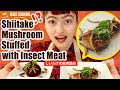 Insect Meat Stuffed Mushroom Edible Insects Bugs