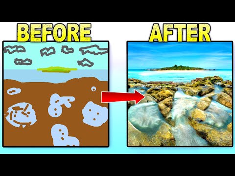 This AI Turned My Terrible Drawings Into Realistic Pictures! - Nvidia Canvas First Look