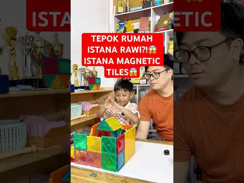 TEPOK RUMAH ISTANA RAWI?!😱 ISTANA MAGNETIC TILES😱 #viral #fyp #gamesshorts #lucu #comedy #ngakak