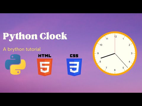 Create A Clock Using Python In The Browser
