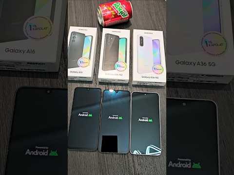 Galaxy A16 vs A26 vs A36 Samsung