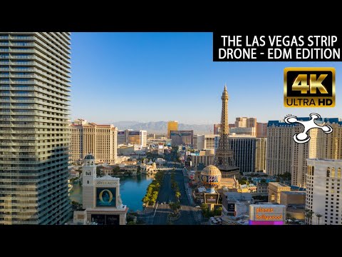 Las Vegas Strip Drone Aerial Footage | EDM Vegas Party Edition | Las Vegas Drone Part 107 Pilot