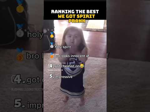Ranking the funniest 'We got spirit ' no 1 is the funniest 😂#ranking #rankingshorts #tendingnow