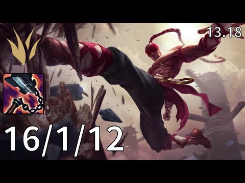 Lee Sin Jungle vs Rumble - KR Master | Patch 13.18