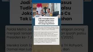 Roy Suryo Cs Tak Langsung Ditahan seusai Jadi Tersangka Tudingan Ijazah Palsu Jokowi