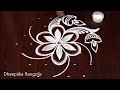Simple Diwali Rangoli with 7x4 dots | Diwali Special Kolam | Deepavali Muggulu | DheepiikaRangolis