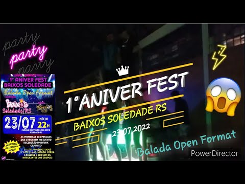 1° ANIVER FEST BAIXOS SOLEDADE RS / balada open format /balada automotiva ✔🔊🙏
