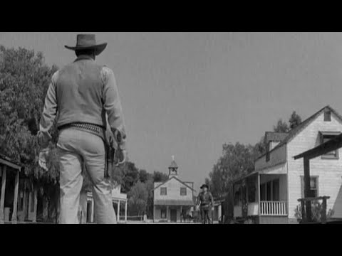 1955 Gunsmoke S01E01 Opening with John Wayne Intro Old Trading Post Gunsmoke Gun Belt & Holster Sets