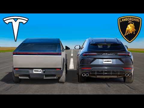 Lamborghini URUS vs Tesla Cybertruck. Kto jest szybszy? - zdjęcie główne