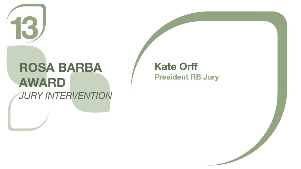 Kate Orff · Rosa Barba Award Jury — Ver en YouTube