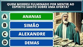 20 PERGUNTAS E RESPOSTAS SOBRE A BÍBLIA NÍVEL ME´DIO - QUIZ BÍBLICO