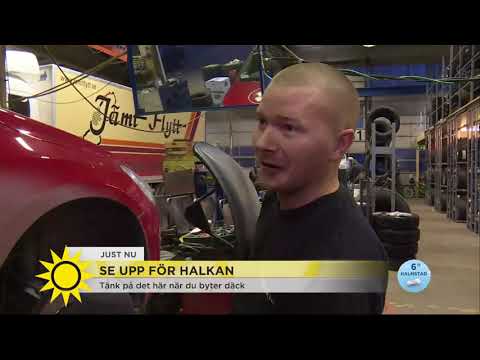 Se upp för halkan – tänk på det här när du byter däck - Nyhetsmorgon (TV4)