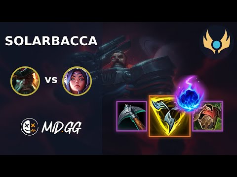 MID.GG: [ solarbacca ] Gangplank MID vs Irelia | NA CHALLENGER | LOL Season 2025