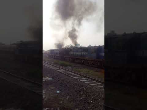 The Twins Powerful Alco Locomotives With Smoking #Shorts #Shortsfeed #Youtubeshorts