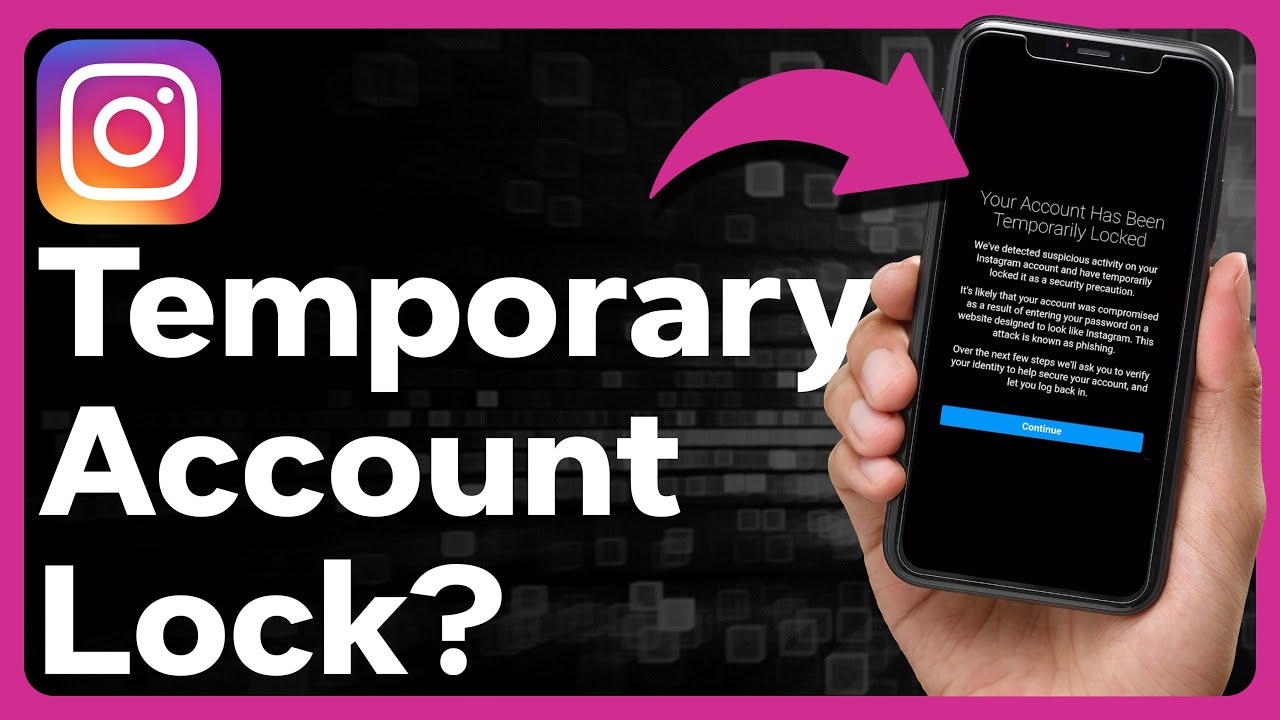 How to remove the temporary block from Instagram due to phishing?