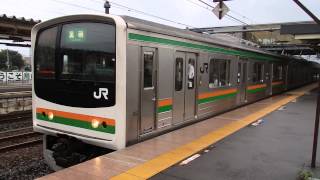 preview picture of video '宇都宮線205系600番台 宝積寺駅発車 JR-East 205 series EMU'