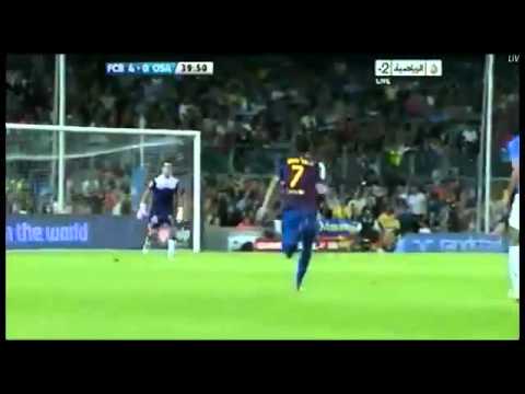Barcelona - Osasuna (8-0) 17.09.2011 2nd David Villa Goal (Roversio)
