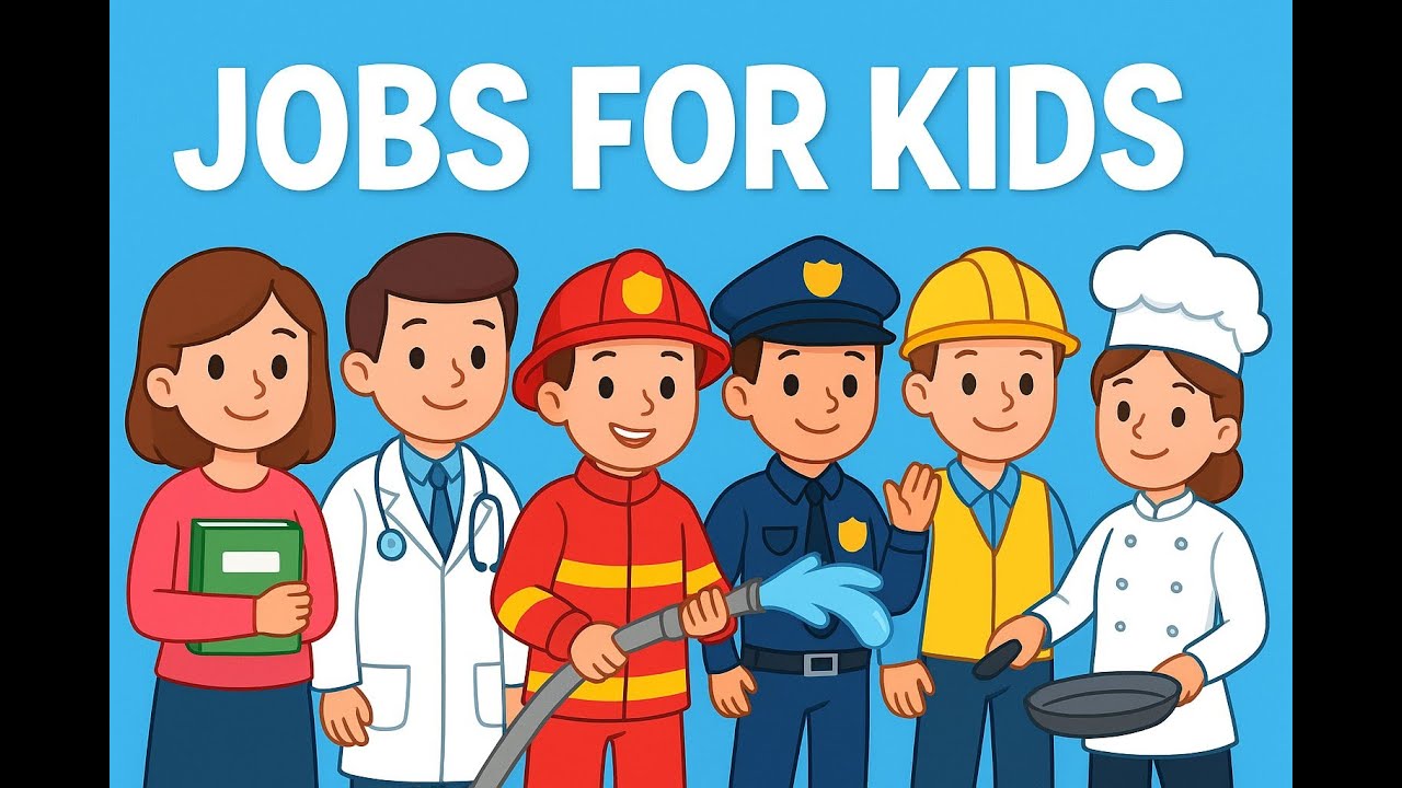 Professions for Kids | Jobs and Community Helpers | Doctor, Teacher, Police & Firefighter