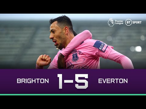 Brighton vs Everton (1-5) | Five-star Toffees get out of relegation zone | Premier League Highlights