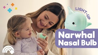 Product video: Noa the Narwhal - Light-Up Nasal Bulb for Babies & Toddlers