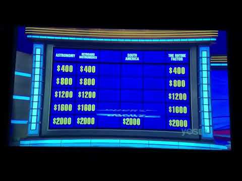 Double Jeopardy, Brian Adams Day 3 - 2nd Daily Double (10/27/20)