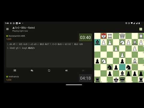 #chess  - #blitz  5+0 | #checkmate  in 1.5min | #lichess