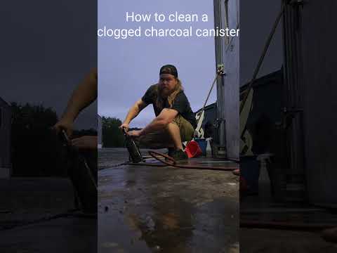 How NOT to clean a clogged charcoal canister? Maybe?
