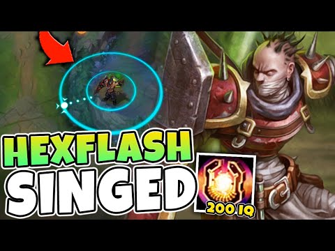 Here's why HEXFLASH is secretly 200 IQ on Singed (EASY PROXY) - League of Legends