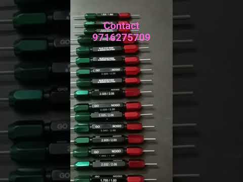 Inspection Go No Go plain Plug Gauges video by Blue Star Engineering & Design Solution