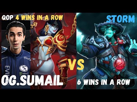 4 Wins In a row OG.Sumail [Queen Of Pain] Immortal Pro Gameplay Vs 6 wins in a row 7.26 Dota 2