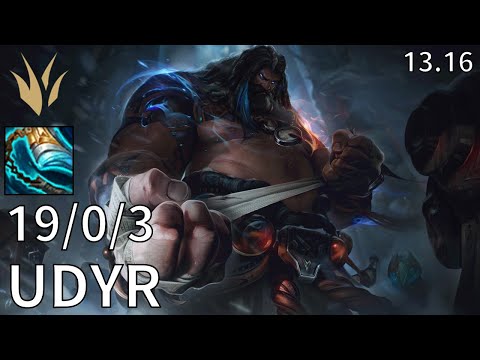 Udyr Jungle vs Taliyah - KR Master | Patch 13.16