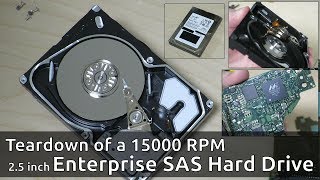 Teardown of a 15000 RPM Seagate Enterprise SAS Hard Drive