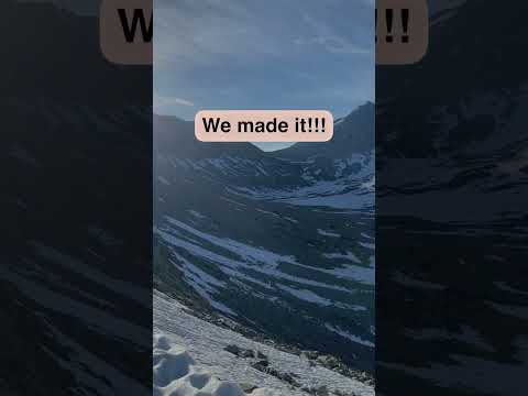 Summiting Mather Pass on the PCT