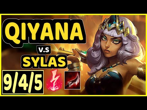SKT T1 FAKER (QIYANA) vs SYLAS - 9/4/5 KDA MID CHALLENGER GAMEPLAY - KR