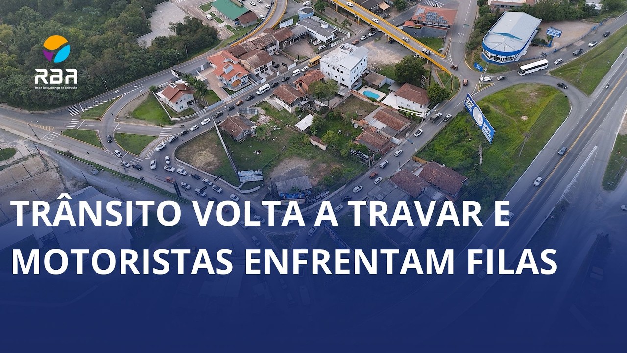 Trânsito volta a travar e motoristas enfrentam filas em Rio do Sul